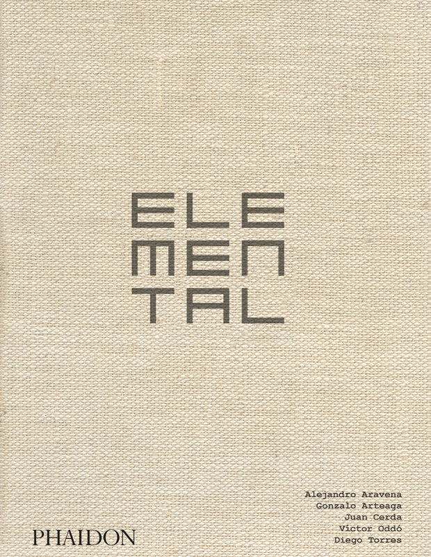 ELEMENTAL, de ALEJANDRO ARAVENA | portada del libro