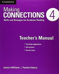Making Connections Level 4 Teacher's Manual 2nd Edition, de Williams,Jessica | portada del libro