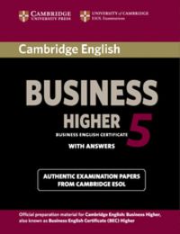 Cambridge English Business 5 Higher Student's Book with Answers, de Cambridge ESOL | portada del libro