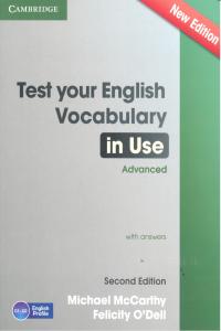 Test Your English Vocabulary in Use Advanced with Answers Second Edition, de McCarthy, Michael | portada del libro