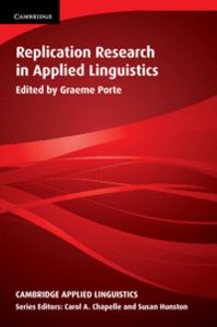 Replication Research in Applied Linguistics, de Porte, Graeme | portada del libro