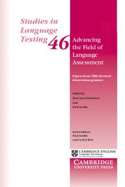 Advancing the Field of Language Assessment, de Christison, MaryAnn | portada del libro