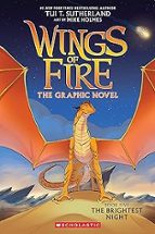 THE BRIGHTEST NIGHT (WINGS OF FIRE GRAPHIC NOVEL 5), de Tui T. Sutherland | portada del libro