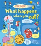 LOOK INSIDE WHAT HAPPENS WHEN YOU EAT, de Emily Bone | portada del libro