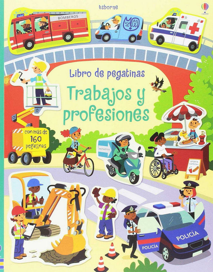LIBRO DE PEGATINAS - LAS PROFESIONES, de AA.VV. | portada del libro