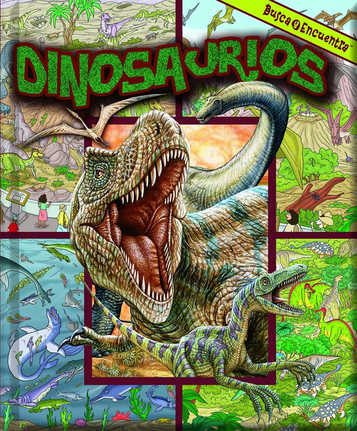 BUSCA Y ENCUENTRA DINOSAURIOS LF, de Varios autores | portada del libro