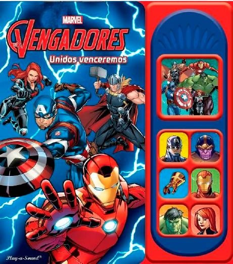 LIBRO MUSICAL 7 BOTONES LOS VENGADORES LSD, de Marvel | portada del libro