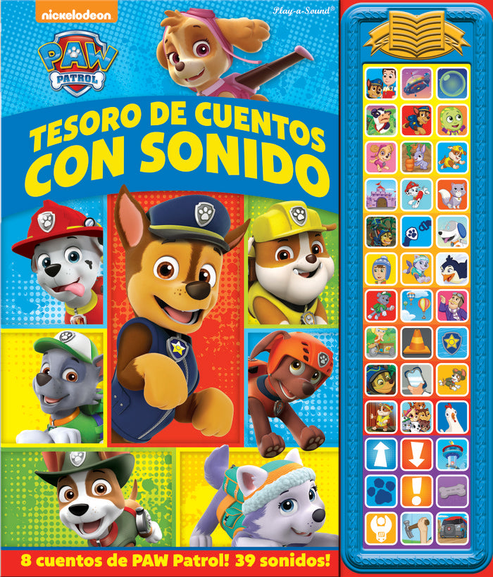 TESORO DE CUENTOS CON SONIDO PATRULLA CANINA SD TREASURY, de Patrulla Canina | portada del libro