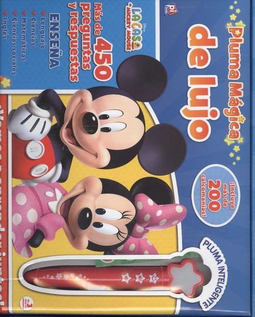 LÁPIZ MÁGICO CON STICKERS MICKEY QUIZ IT PEN, de Mickey | portada del libro