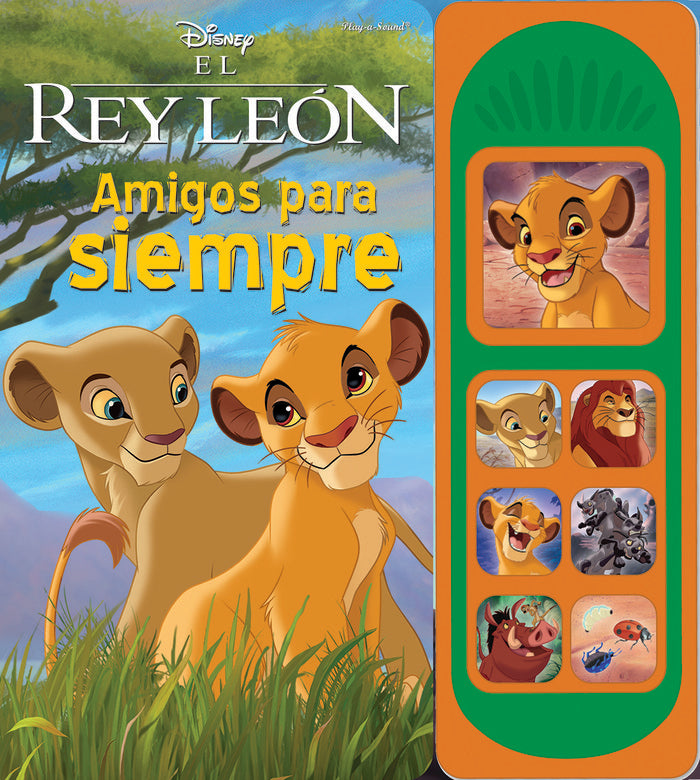 LIBRO MUSICAL 7 BOTONES REY LEON LSD, de Disney | portada del libro