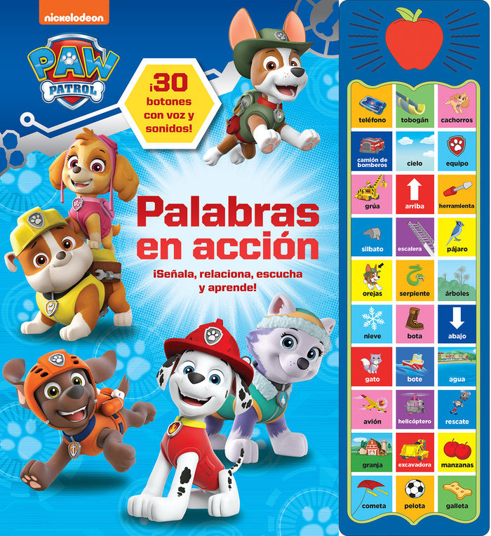 PATRULLA CANINA.PALABRAS EN ACCION.30 SONIDOS | portada del libro