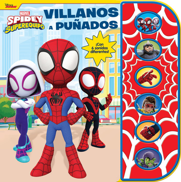VILLANOS A PUÑADOS. SPIDEY Y SU SUPEREQUIPO, de SPIDEY | portada del libro