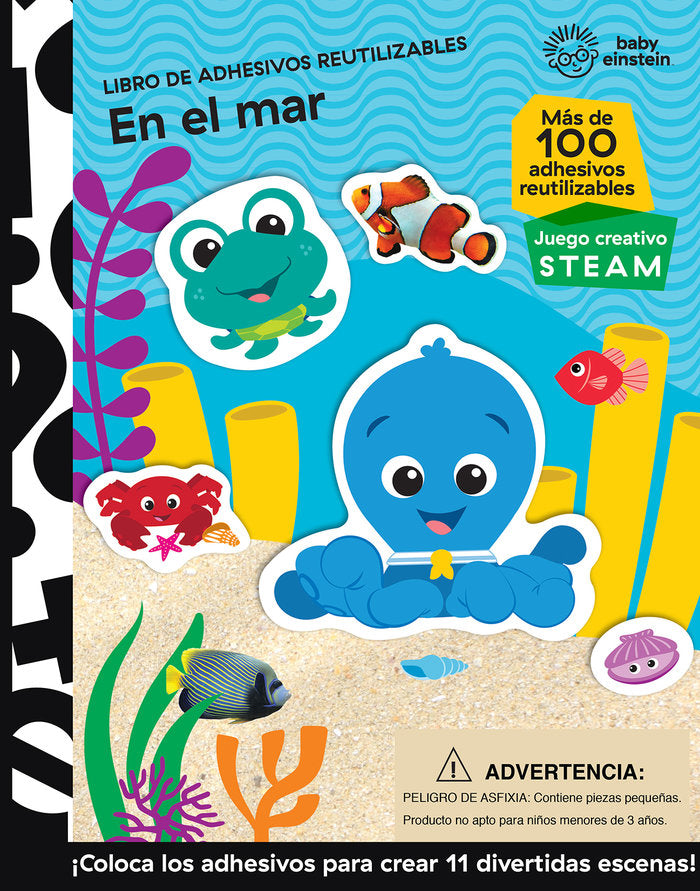 EN EL MAR!. CON STICKERS REUTILIZABLES, de BABY EINSTEIN | portada del libro