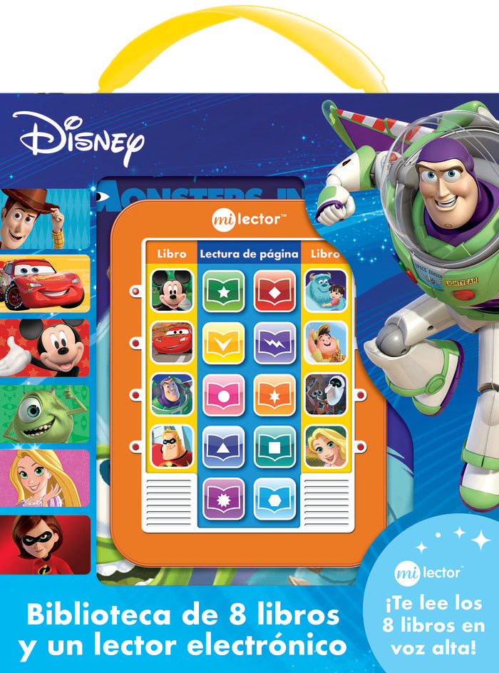 MI LECTOR DISNEY. BIBLIOTECA DE 8 LIBROS Y LECTOR, de DISNEY | portada del libro