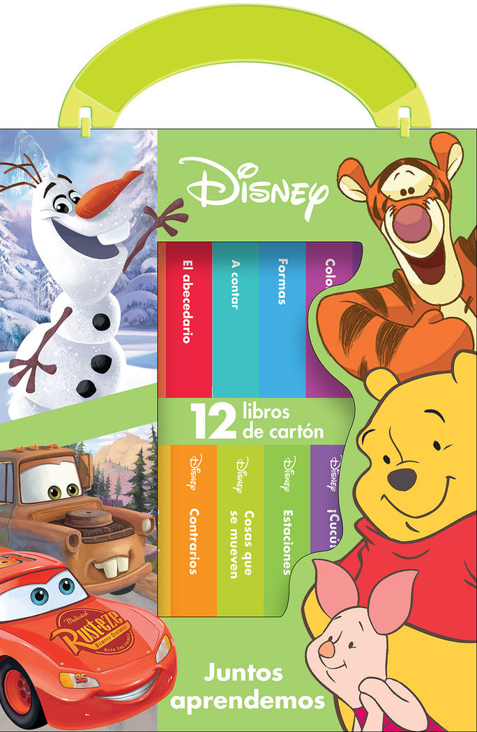 MI PRIMERA LIBRERIA JUNTOS APRENDEMOS DISNEY CLASICOS M1L, de DISNEY CLASICOS#DISNEY BABY | portada del libro