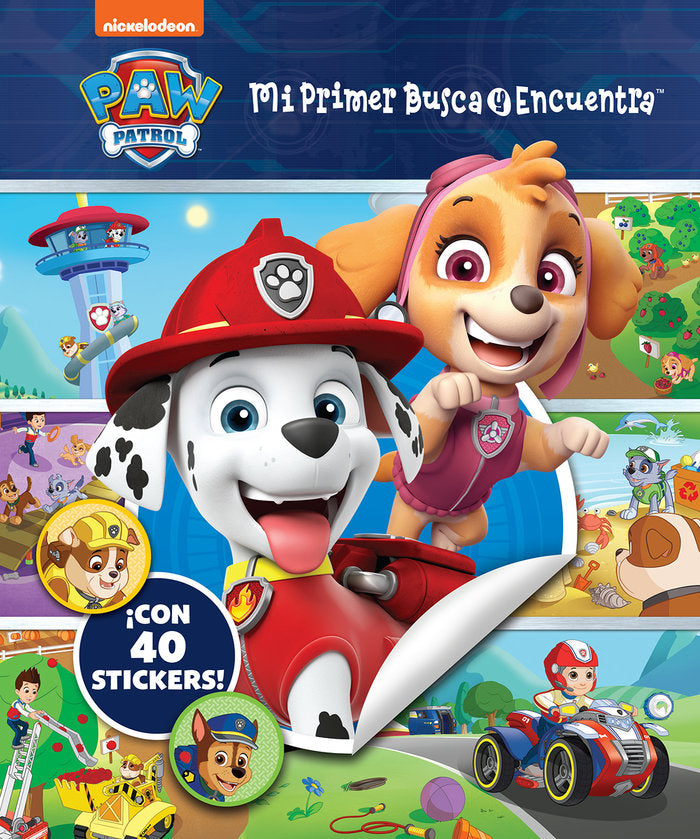 MI PRIMER BUSCA Y ENCUENTRA CON PEGATINAS PATRULLA CANINA | portada del libro
