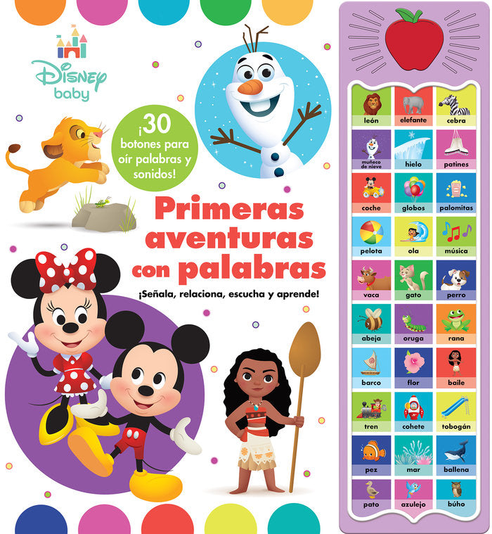 Primeras aventuras con palabras disney baby, de AA.VV. | portada del libro