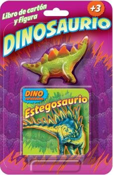 ESTEGOSAURIO LIBRO DE CARTON Y FIGURA DINOSAURIO, de Varios autores | portada del libro