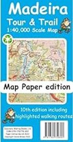 MADEIRA TOUR AND TRAIL MAP PAPER EDITION, de DAVID BRAWN | portada del libro