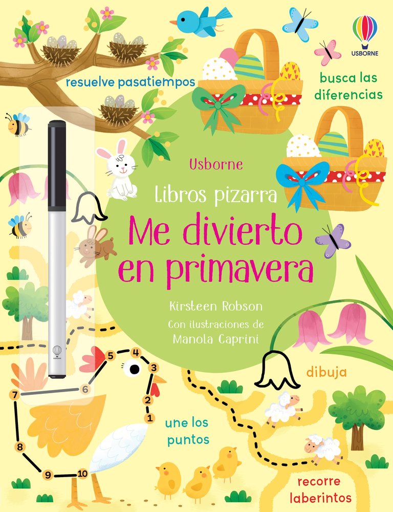 ME DIVIERTO EN PRIMAVERA LIBROS PIZARRA, de ROBSON, KIRSTEEN | portada del libro