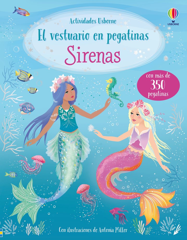 SIRENAS VESTUARIO EN PEGATINAS, de WATT, FIONA | portada del libro