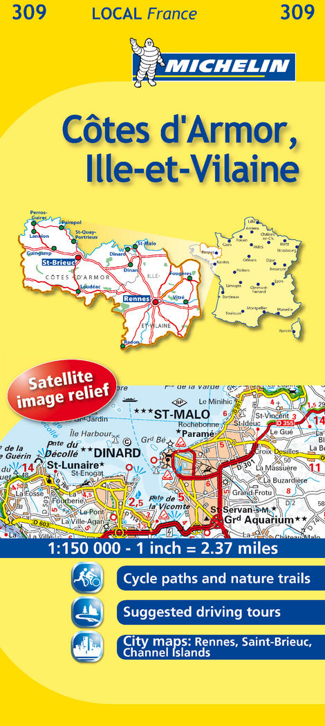 Mapa Local Cotes-d'Armor, Ille-et-Vilaine, de AA.VV. | portada del libro