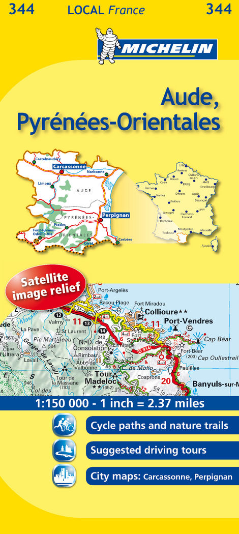 MAPA LOCAL AUDE, PYRéNéES-ORIENTALES, de VARIOS AUTORES | portada del libro