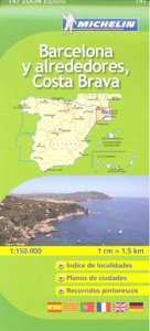 Mapa Zoom Barcelona y alrededores, Costa Brava, de Varios autores | portada del libro