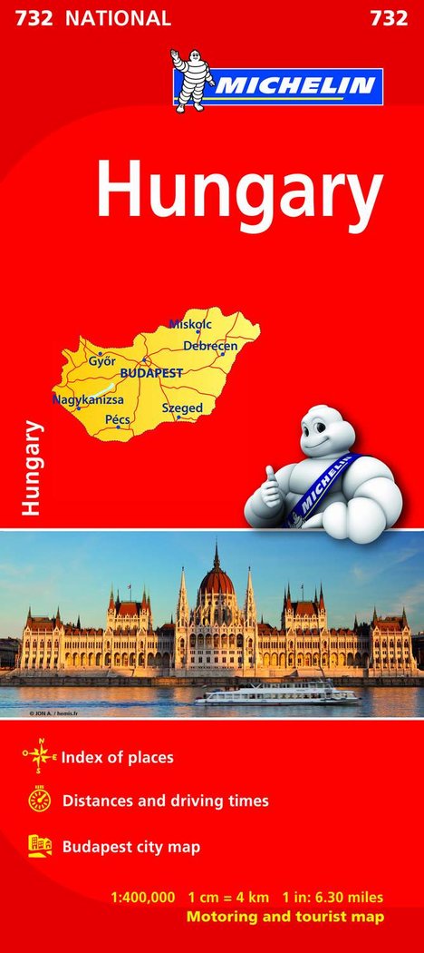 Mapa National Hungary, de Varios autores | portada del libro