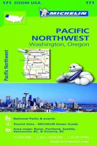Mapa Zoom USA Pacific Northwest, de MICHELIN | portada del libro