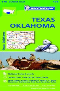 Mapa Zoom USA Texas - Oklahoma, de MICHELIN | portada del libro