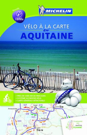 Mapa Aquitaine à Vélo, de Varios autores | portada del libro