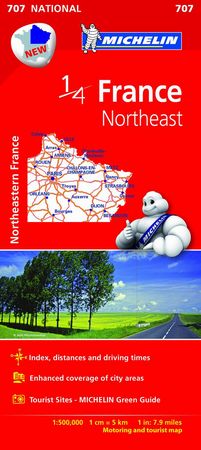 Mapa National France Northeast, de Varios autores | portada del libro