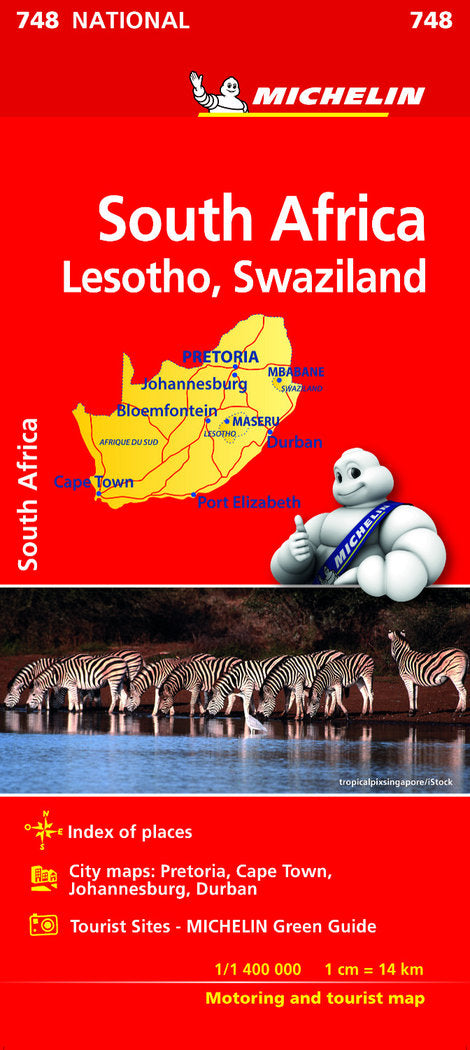 Mapa National Sudafrica, de MICHELIN | portada del libro