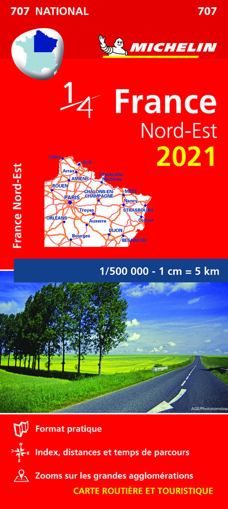 Mapa National Francia Nord-Est 2021, de Varios autores | portada del libro