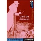 L'ART DU DISCOURS, de Varios autores | portada del libro