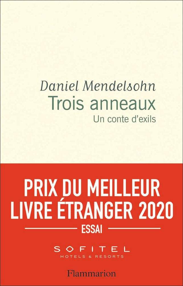 TROIS ANNEAUX, de Daniel Mendelsohn | portada del libro