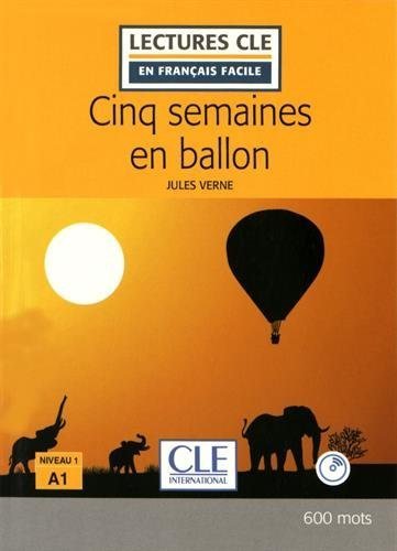 CINQ SEMAINES EN BALLON LIVRE+CD - NIVEA 1/A1 - 2º EDITION, de - | portada del libro
