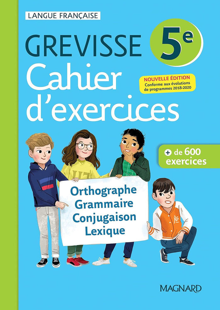 GREVISSE 5E - CAHIER D'EXERCICES | portada del libro