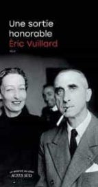 UNE SORTIE HONORABLE, de Éric Vuillard | portada del libro