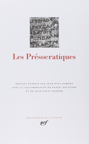 PRESOCRATIQUES, de Collectif | portada del libro
