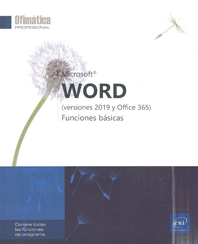 WORD. FUNCIONES BASICAS. VERSIONES 2019 Y OFFICE 365. | portada del libro