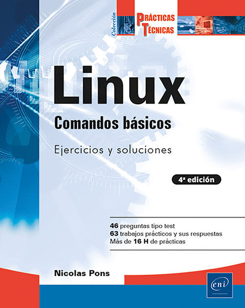 COMANDOS BASICOS: EJERCICIOS PRACTICOS Y SOLUCIONES (4ª EDICION), de PONS, NICOLAS | portada del libro