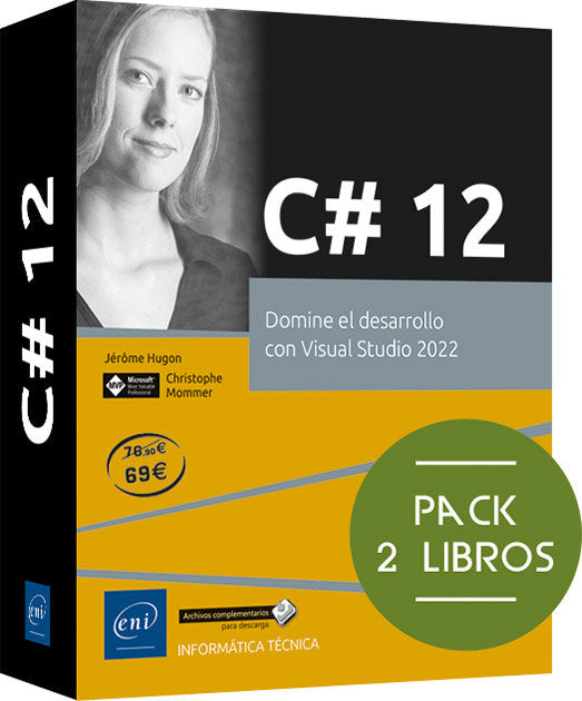 PACK DE 2 LIBROS: DOMINE EL DESARROLLO CON VISUAL STUDIO 2022, de MOMMER, CHRISTOPHE HUGON, JEROME | portada del libro