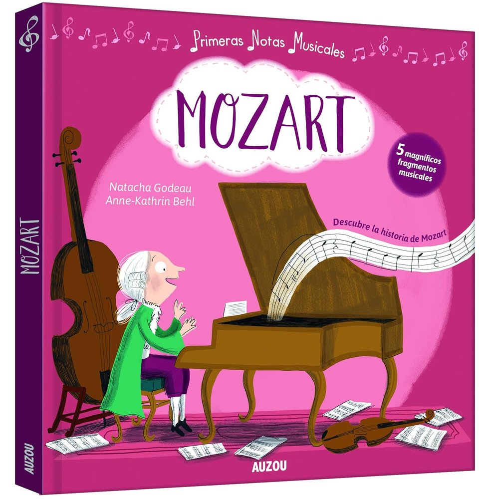 PRIMERAS NOTAS MUSICALES. MOZART, de Godeau | portada del libro