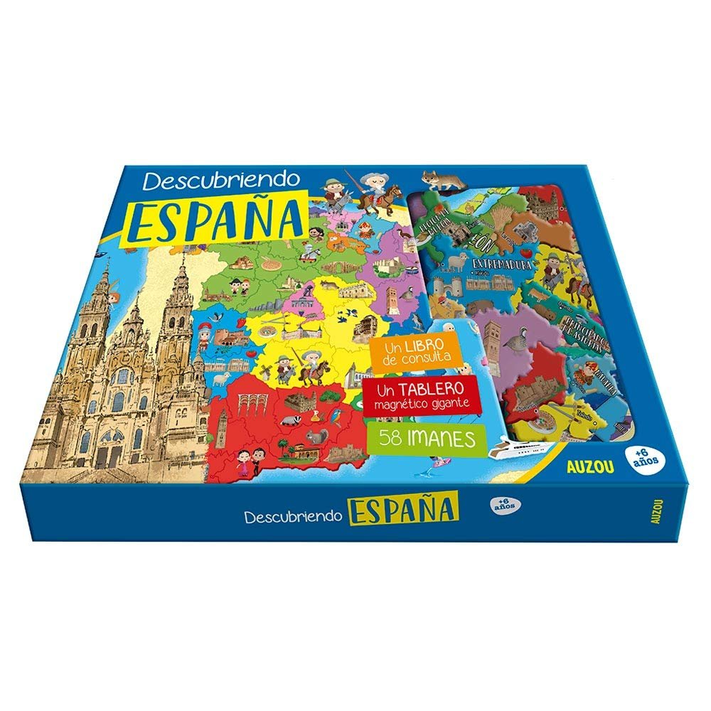 Descubriendo España - Atlas tablero magnético, de Gil, Carmen | portada del libro