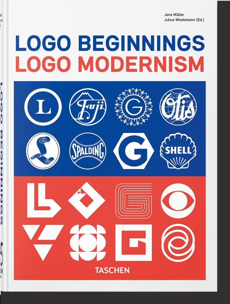 LOGO BEGINNINGS. LOGO MODERNISM. 45TH ED., de MULLER, JENS | portada del libro