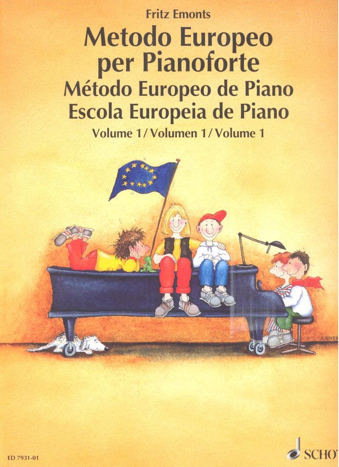 Metodo europeo per pianoforte 1, de EMONTS | portada del libro