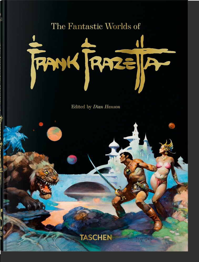 THE FANTASTIC WORLDS OF FRANK FRAZETTA. 40TH ED., de NADEL, DAN | portada del libro
