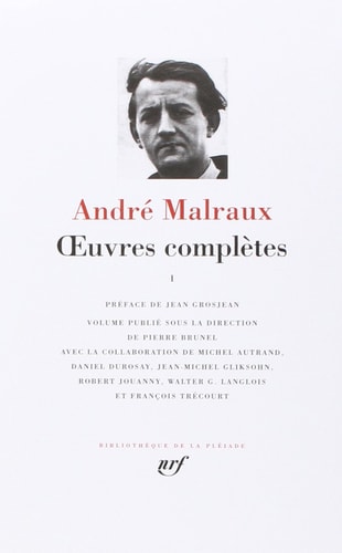 OEUVRES COMPLETES T1, de André Malraux | portada del libro